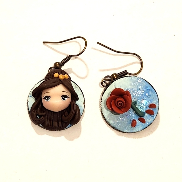 None Jewelry - *3 for $30* Handmade Bell Character Earrings - Beauty and the Beast - Disney